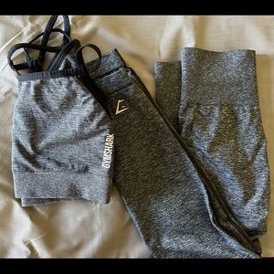 GYMSHARK ADAPT MARL SEAMLESS LEGGINGS + SPORTS BRA